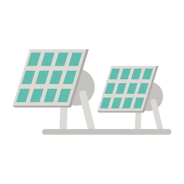 Panele słoneczne energia elektryczna — Wektor stockowy