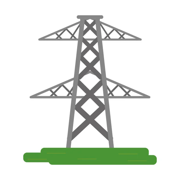 分離された電気タワー シンボル — ストックベクタ