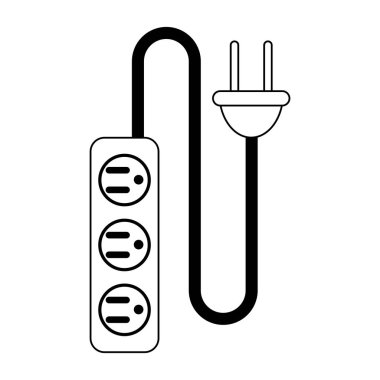 Electirc tel ile karışık ve siyah ve beyaz takın