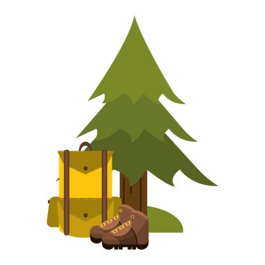 Doğada kamp yaşam tarzı