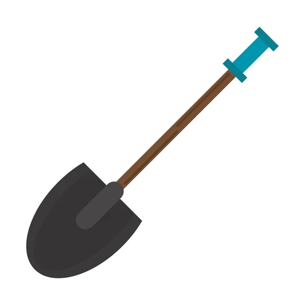 Лопата будівельний інструмент ізольовано — стоковий вектор
