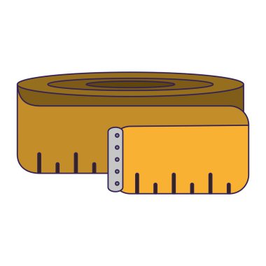 beden ölçüm bandı simgesi mavi satırları