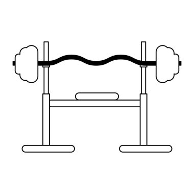 Spor salonu demir ağırlık ve streç siyah ve beyaz