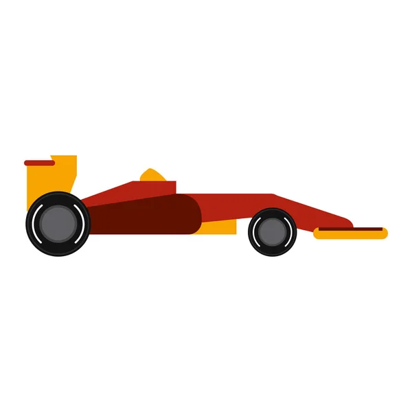 Formule 1 auto zijaanzicht — Stockvector
