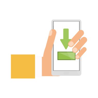 Smartphone sembolünden İndiriyor