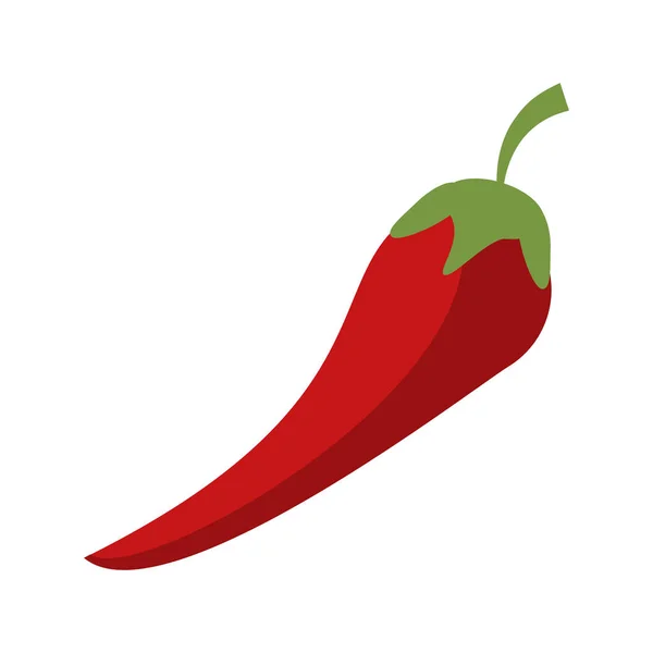 Chilli légumes chauds symbole — Image vectorielle