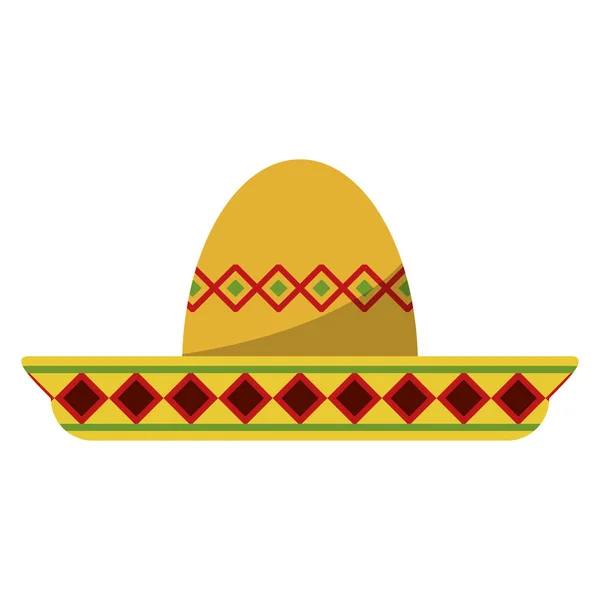 Símbolo de sombrero de mariachi mexicano — Vector de stock