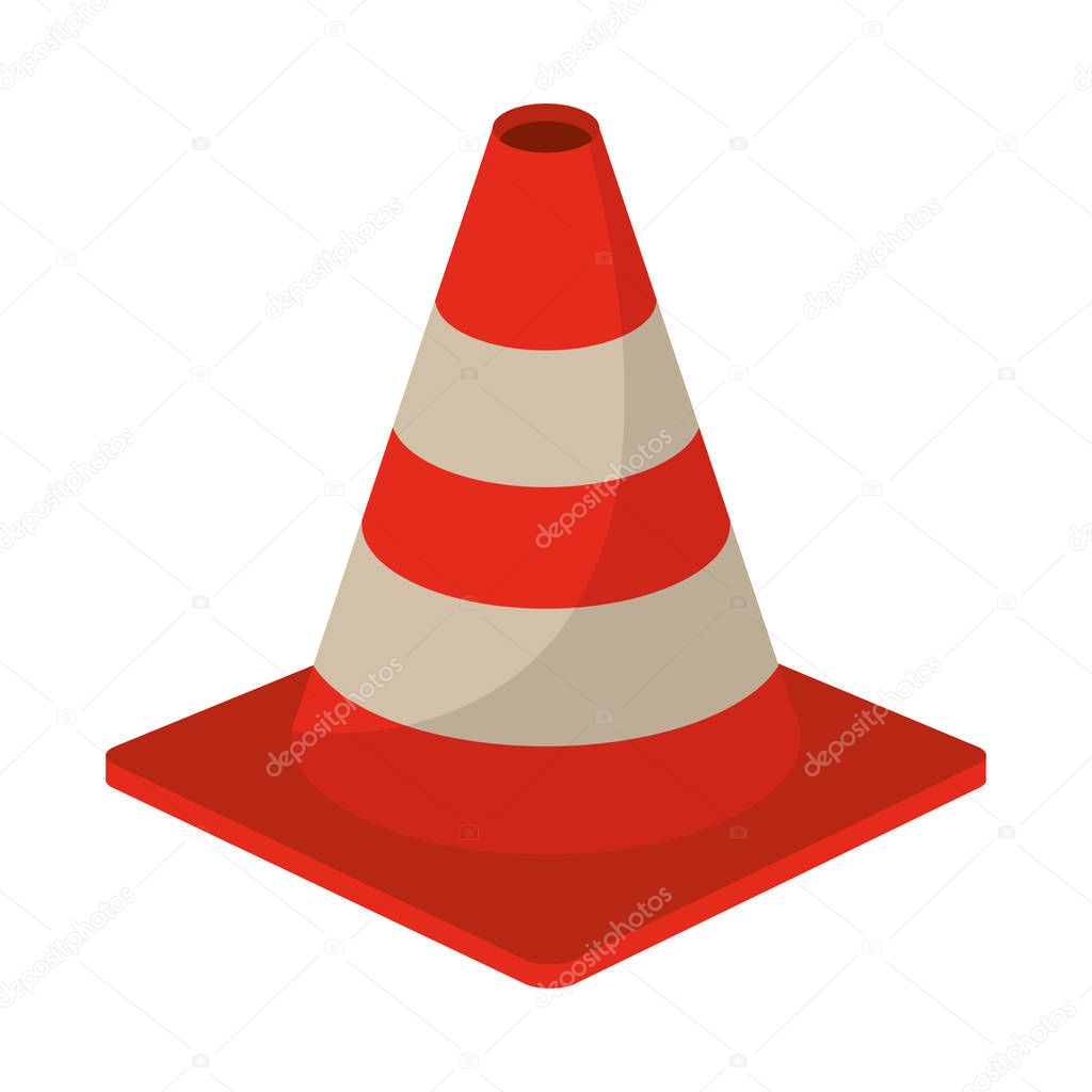 construction traffic cone symbol