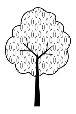 ağaç doğa yeşil siyah ve beyaz