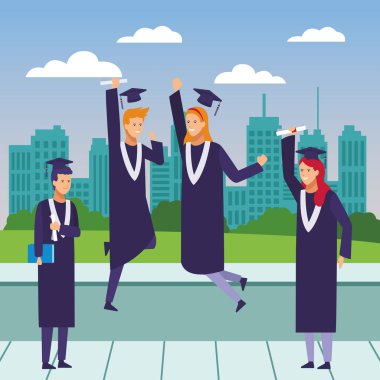 Mezuniyet töreni insanlar