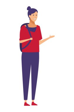 Kız rahat kıyafet moduna