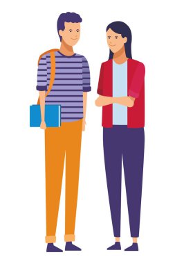 Casual kıyafet çift konuşmak