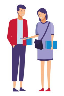 Casual kıyafet çift konuşmak