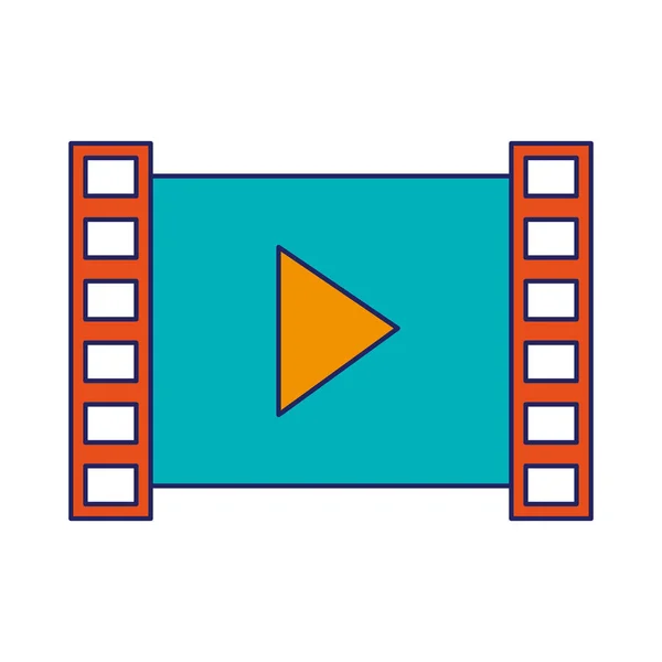 Videoplayer-Symbol — Stockvektor