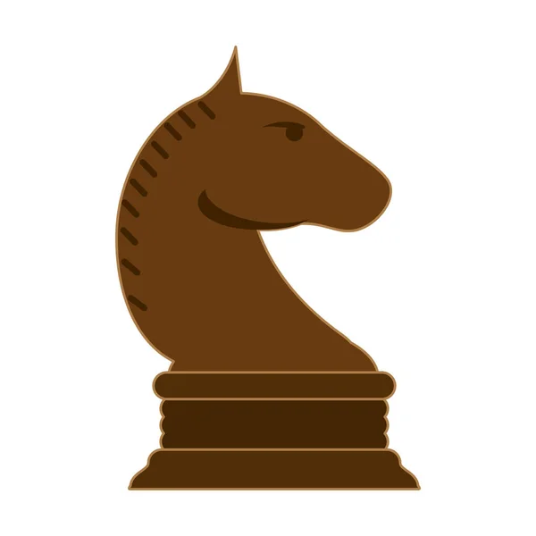 Cavalo de xadrez símbolo do jogo — Vetor de Stock