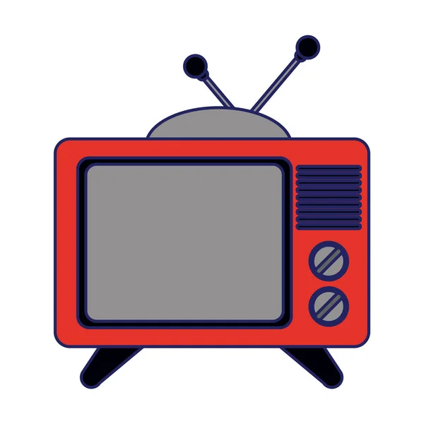 Old television technology symbol — Stock Vector