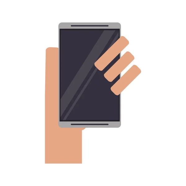 Main avec smartphone — Image vectorielle