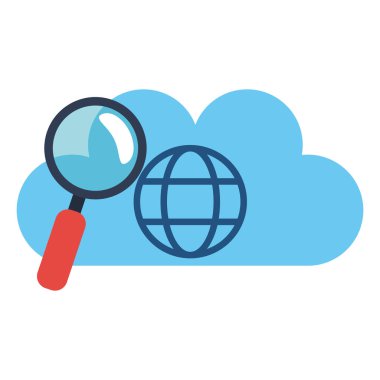 bilgi işlem ve Büyüteç Camı bulut