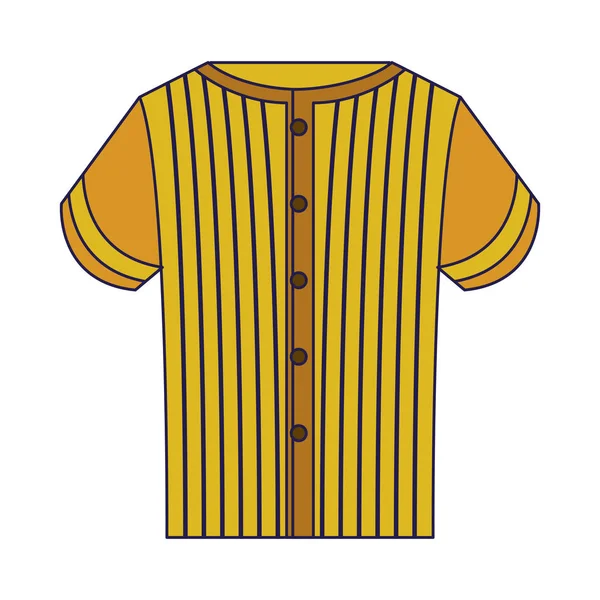 Baseball sport chemise lignes bleues — Image vectorielle