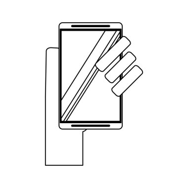 Şeker Ölçüm siyah ve beyaz kullanarak el