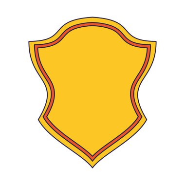 Rozet amblemi sembolü çizgi film