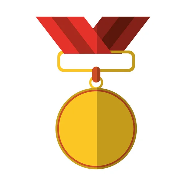 Premio medaglia simbolo in bianco — Vettoriale Stock