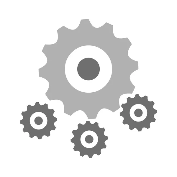 Gears machinery piece — Stock Vector