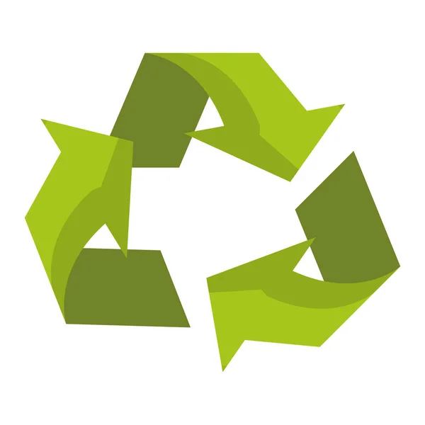 Reciclar símbolo de ecología — Vector de stock