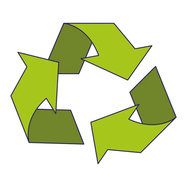 Ökologisches Symbol recyceln — Stockvektor