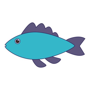 Balık deniz hayvan çizgi film