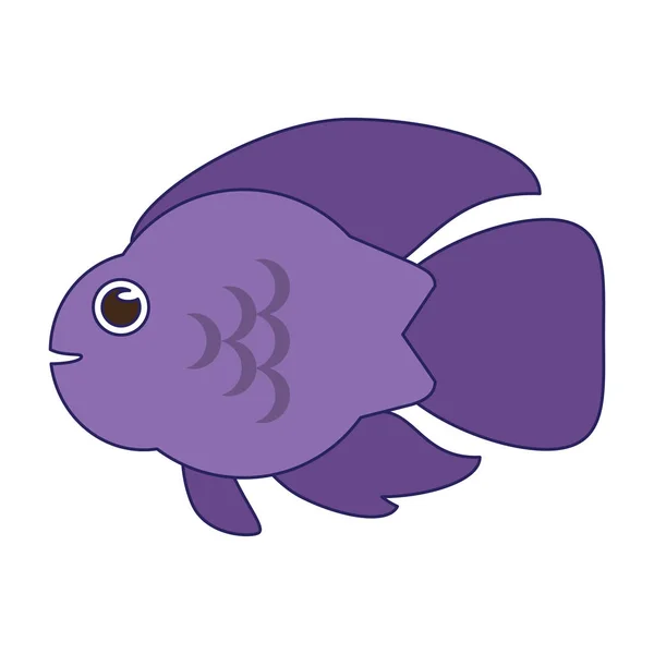 Dibujos animados de animales marinos — Vector de stock