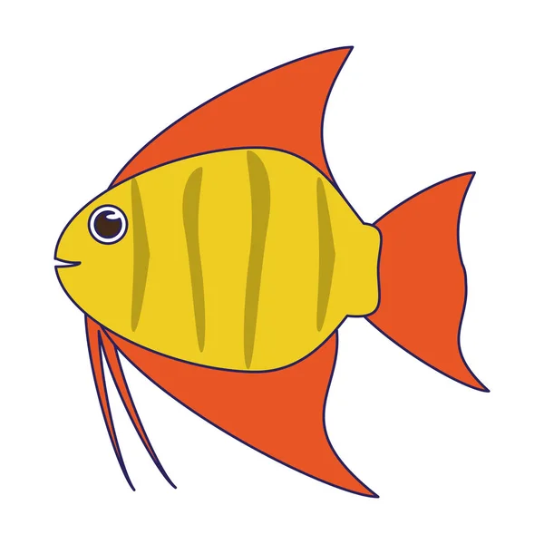 Карикатура на рыб — стоковый вектор