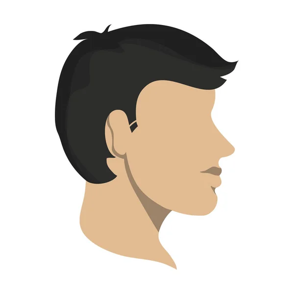 Hombre cabeza sin rostro avatar — Vector de stock