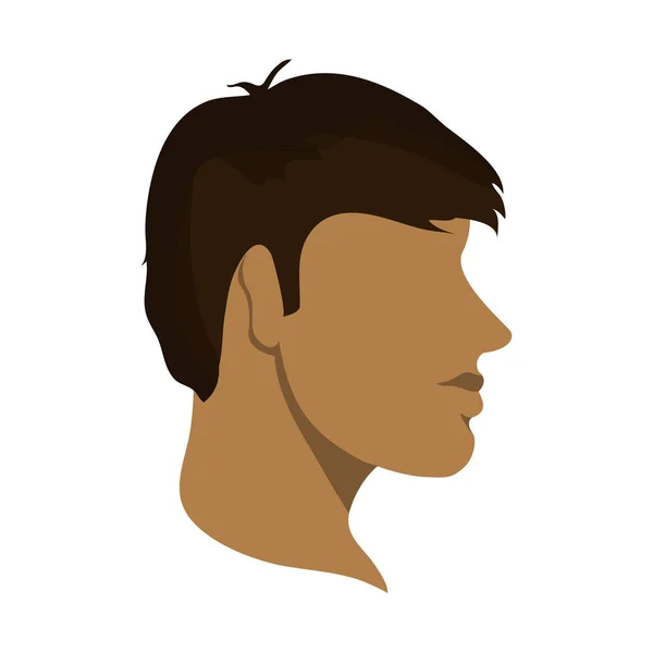 Hombre cabeza sin rostro avatar — Vector de stock