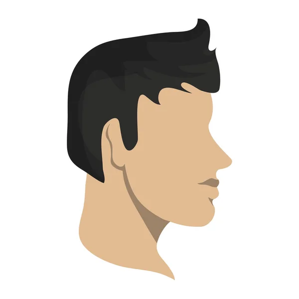 Homem cabeça sem rosto avatar — Vetor de Stock