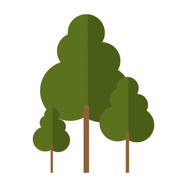 고립 된 나무 자연 — 스톡 벡터