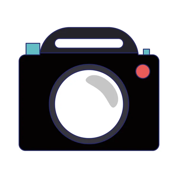 Ročník fotografické kamery symbol — Stockový vektor