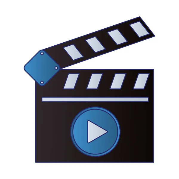 Kino-Klappbrett-Video-Symbol — Stockvektor