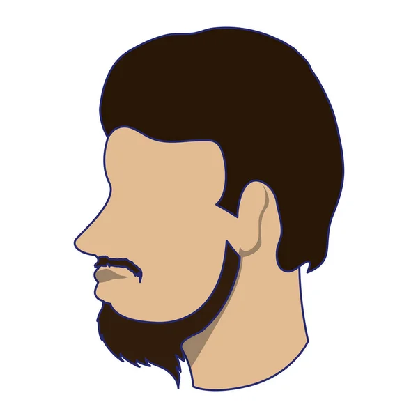 Mies kasvoton pää avatar — vektorikuva
