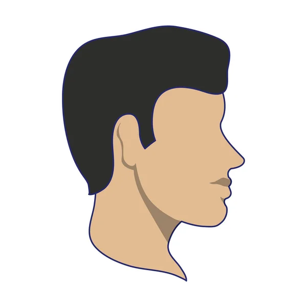 Człowiek bez twarzy głowy avatar — Wektor stockowy