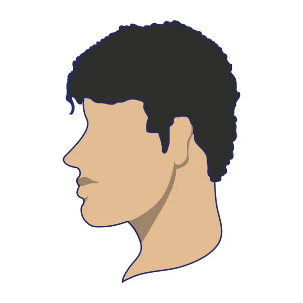 Hombre cabeza sin rostro avatar — Vector de stock