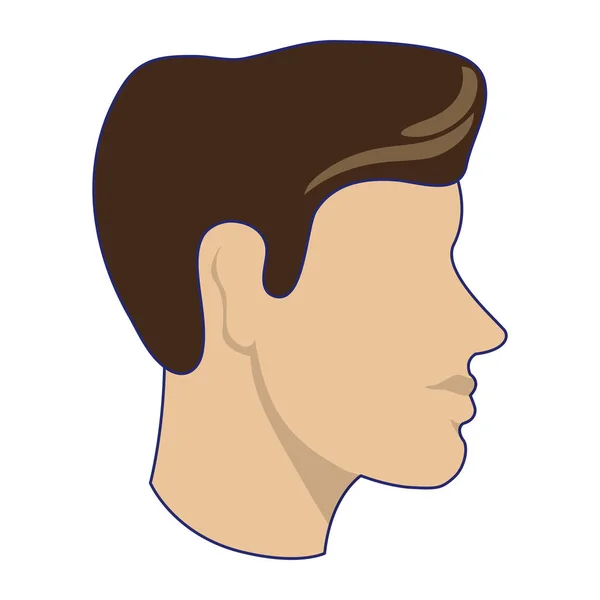 Człowiek bez twarzy głowy avatar — Wektor stockowy