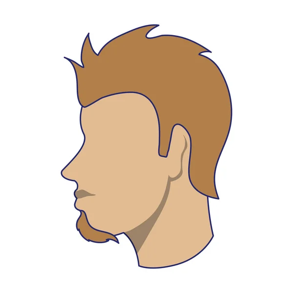 Homme avatar tête sans visage — Image vectorielle