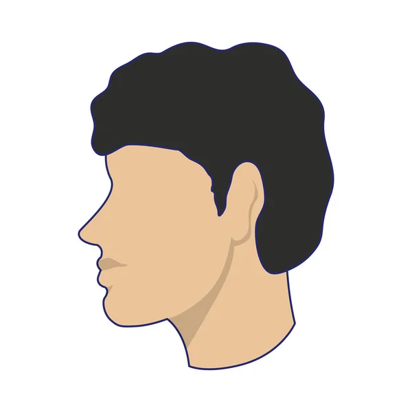 Uomo testa senza volto avatar — Vettoriale Stock