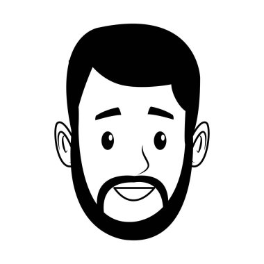 Genç adam baş sakal