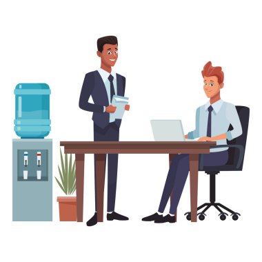 Toplantı vektör çizim grafik tasarım iş ekip çalışması