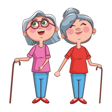 Yaşlı kadın sallayarak