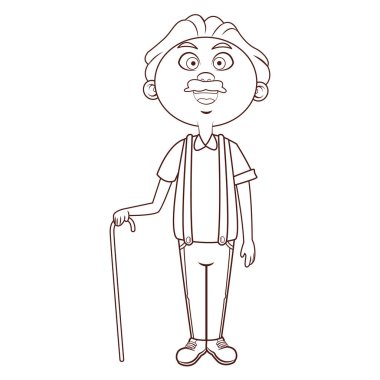 Yaşlı afro kamışı Büyükbaba