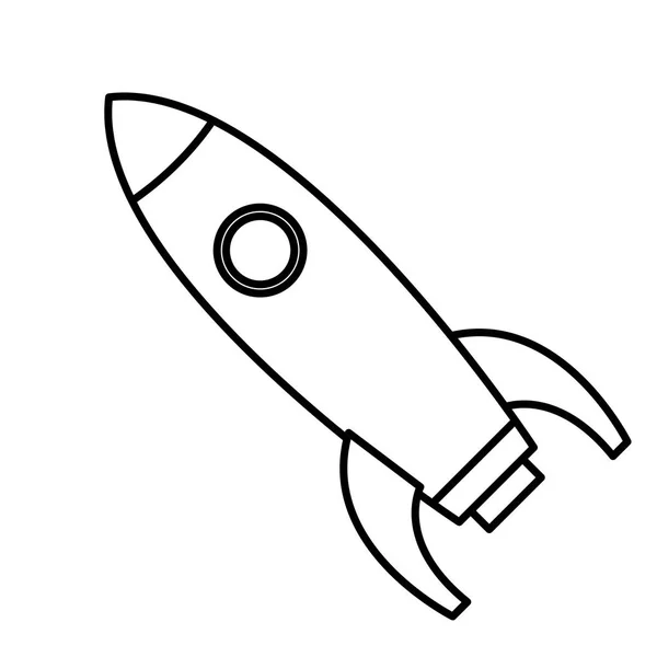 Roket fırlatma iş — Stok Vektör