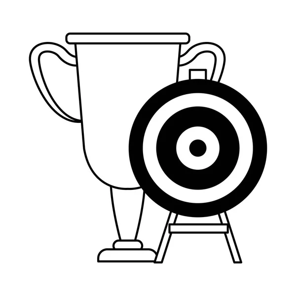 Trofeum nagrodę punkt docelowy — Wektor stockowy